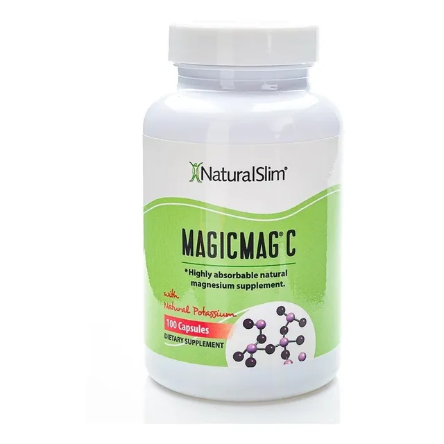 Magnesio Antiestrés, 500mg, 100caps, Naturalslim Nsuy