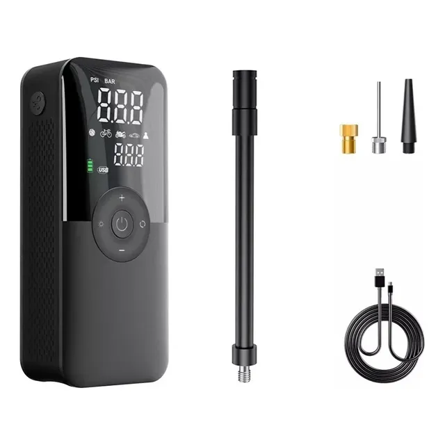 Compresor Inflador Portatil Para Moto, Carro, Bici Y Balones