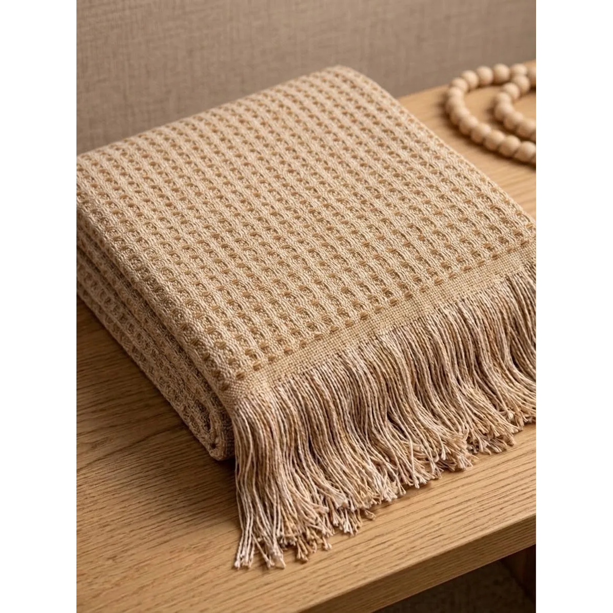 Manta Decorativa Tricot Algodão Com Franjas Sofá Vesthouse Caramelo Mesclado Tupi Manta Decorativa Tricot Algodão Com Franjas Sofá Vesthouse Caramelo Mesclado Tupi