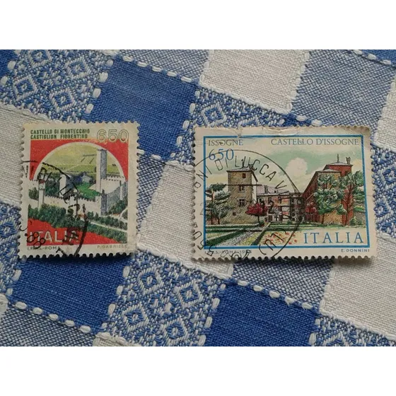 Estampillas De Italia. Castillos