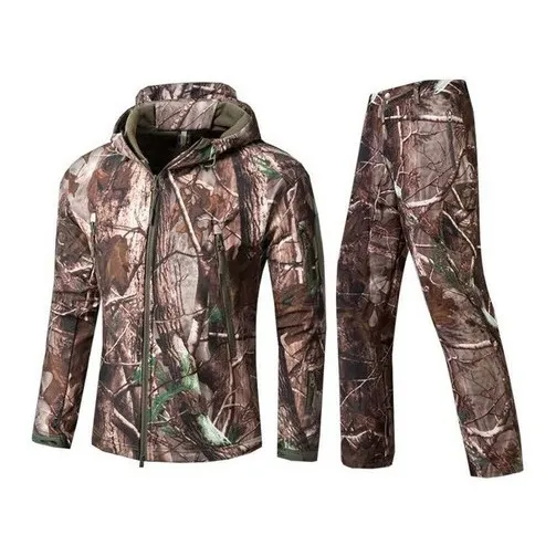 Conjunto Caza Softshell Repelente Agua Chaqueta + Pantalon