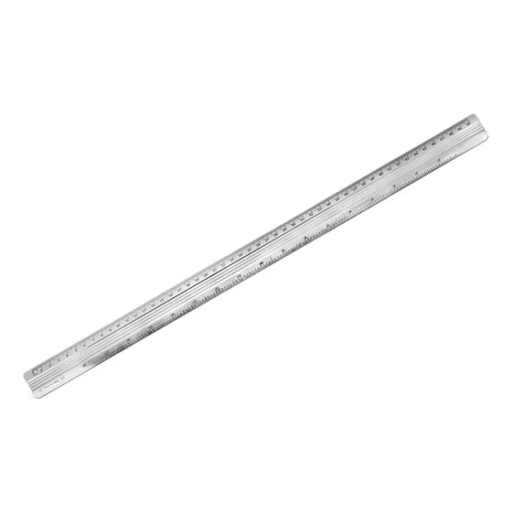 Regla Metal Penmax 50cm Color Plateado