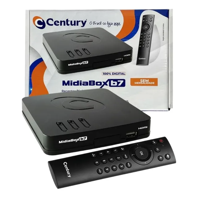 Receptor Midiabox B7 Century B7 Hdtv Sat Regional Preto