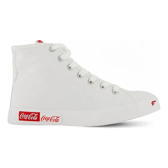 Tênis Ferminino Cano Alto Coca Cola Blend Basic Hi