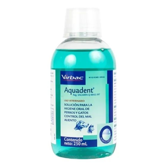 Virbac Aquadent 250ml Enjuague Higiene Bucal Perros Gatos 