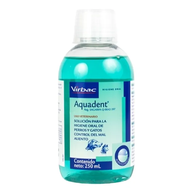 Virbac Aquadent 250ml Enjuague Higiene Bucal Perros Gatos 