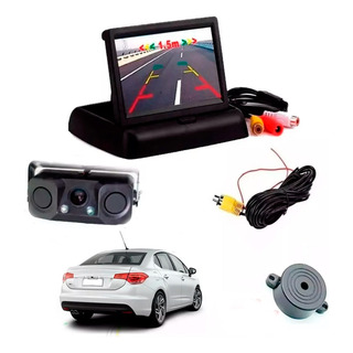 Monitor / Pantalla 4.3 + Camara De Reversa Doble Sensor Rca Monitor / Pantalla 4.3 + Camara De Reversa Doble Sensor Rca