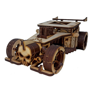 Rompecabezas 3d Madera Hot Rod Bone Shaker Rompecabezas 3d Madera Hot Rod Bone Shaker