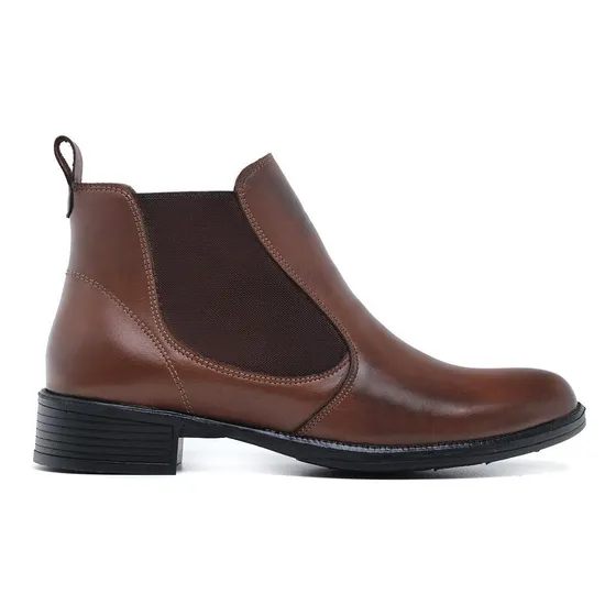 Bota Feminia Cano Baixo Couro Inverno 2019 Promoção 40%off