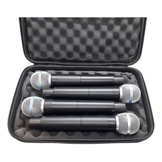 Case Para 04 Microfones Sem Fio Shure, Sennheiser, Akg, Etc Case Para 04 Microfones Sem Fio Shure, Sennheiser, Akg, Etc
