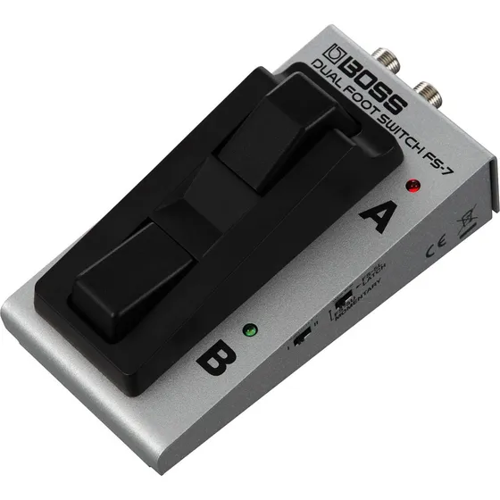 Pedal Duplo Boss Fs-7 Ideal Para Controlar Efeitos Cinza