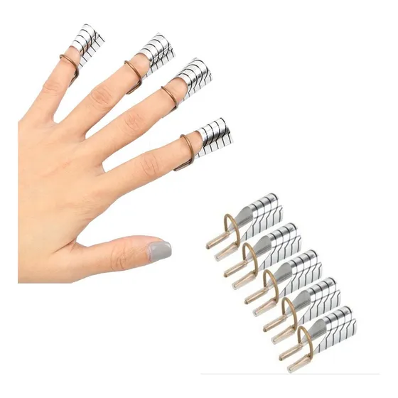 Moldes Reutilizável Unha Gel Postiça Acrigel Porcelana 5 Un