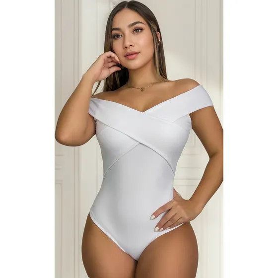 Camisa Mujer Blusa Body Moda Cuello Bandeja Camisa Mujer