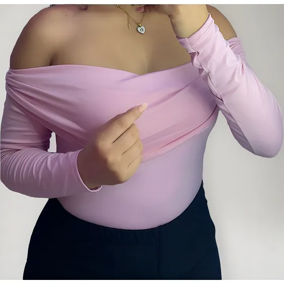 Body Manga Larga Strapless
