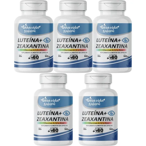 5 Luteína + Zeaxantina + Vitaminas A, C, E E Zinco