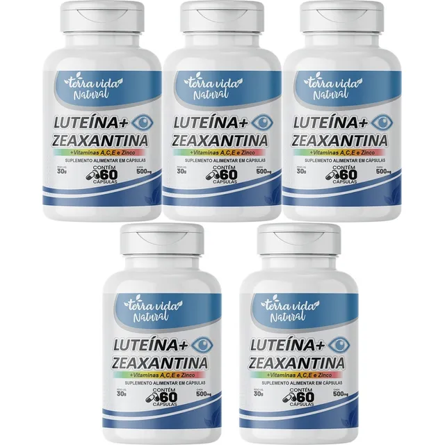 5 Luteína + Zeaxantina + Vitaminas A, C, E E Zinco