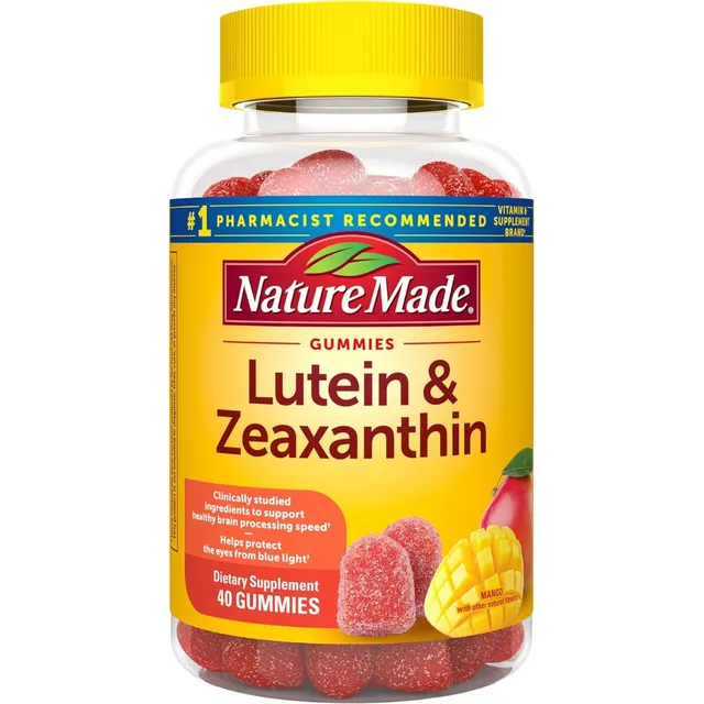 Luteína Y Zeaxantina Nature Made 40 Gomitas