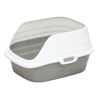 Arenero Para Gato Abierto Grande Ajolopet 38x47x28 Cm Color Gris Arenero Para Gato Abierto Grande Ajolopet 38x47x28 Cm Color Gris