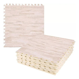 Rompecabezas Con Estampado De Madera Con Tapete De Espuma Es Rompecabezas Con Estampado De Madera Con Tapete De Espuma Es