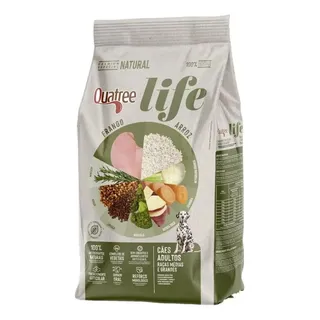 Ração Cachorro Quatree Life Adulto Sem TransgĂȘnicos 15kg Ração Cachorro Quatree Life Adulto Sem TransgĂȘnicos 15kg