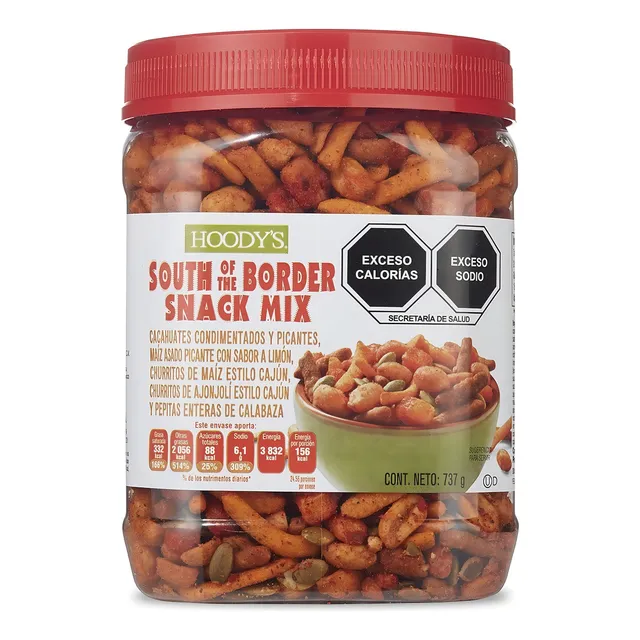Hoodys Mezcla De Botanas 737g Cacahuates, Maíz, Semillas