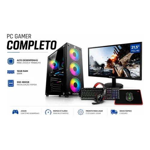 Pc Gamer Completo Setup Ninja Lexus I, Amd Ryzen 7 5700g, 16gb