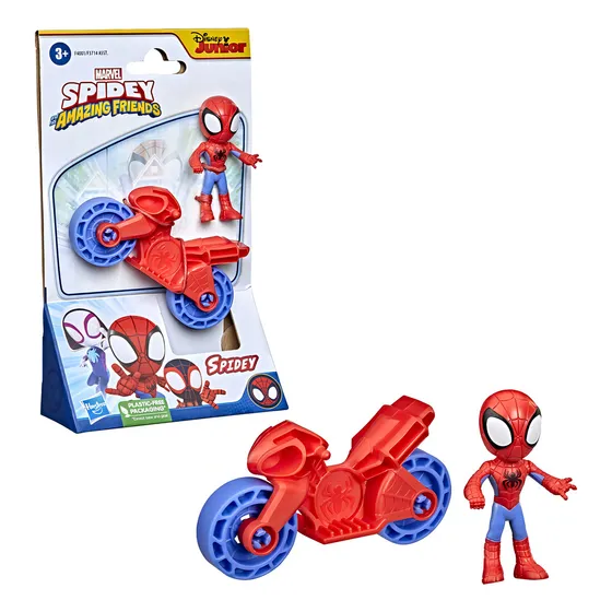 Figuras De Acción Hasbro Spidey Y Vehículo Marvel