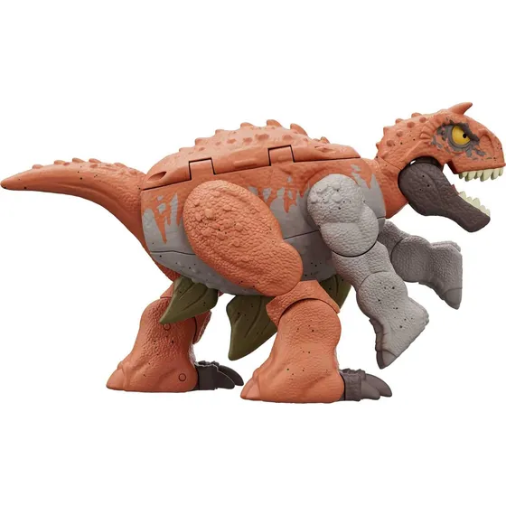 Figura Dinosaurio 2-en-1 Cambia Carnótaro A Estegosaurio