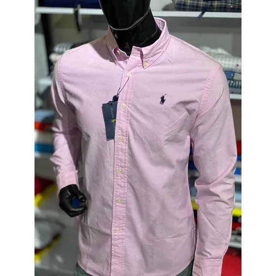 Camisas Manga Larga Para Hombre Polo Originales En Oxford