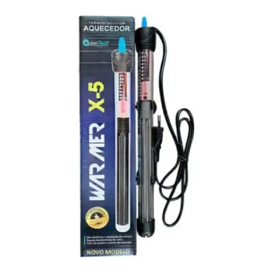 Oceantech X-05 Termostato Aquecedor 50w Aquários Até 50 Litros 127v