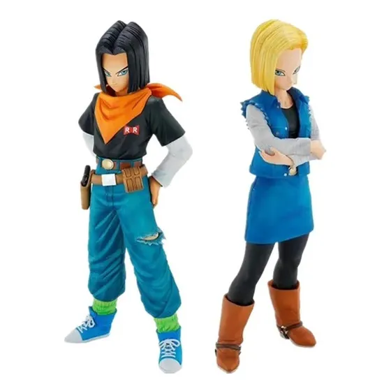Bonecos Androide 17 E 18 Dragon Ball