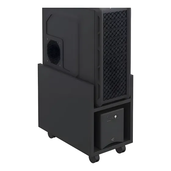 Suporte Para Cpu Gamer Computador Nobreak Estabilizador Com Rodinhas