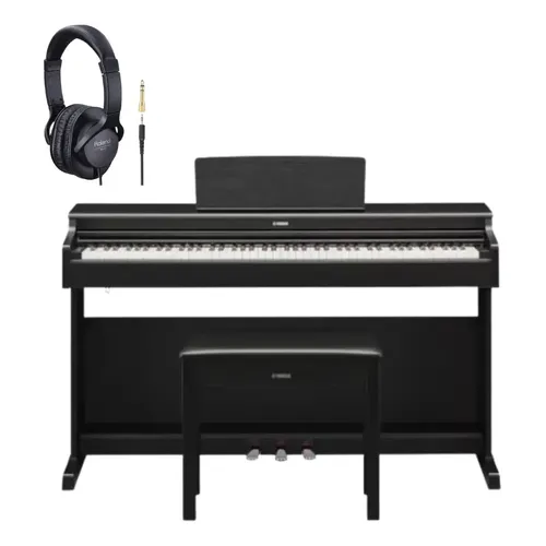 Piano Digital 88 Teclas Yamaha Arius Ydp-s35 Black Cor Preto