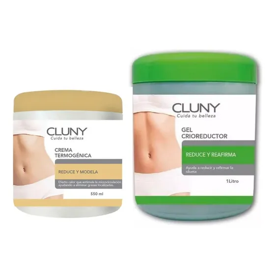 Pack Reductor Cluny Gel Crio 1 Kg + Crema Termo 550ml Neutra