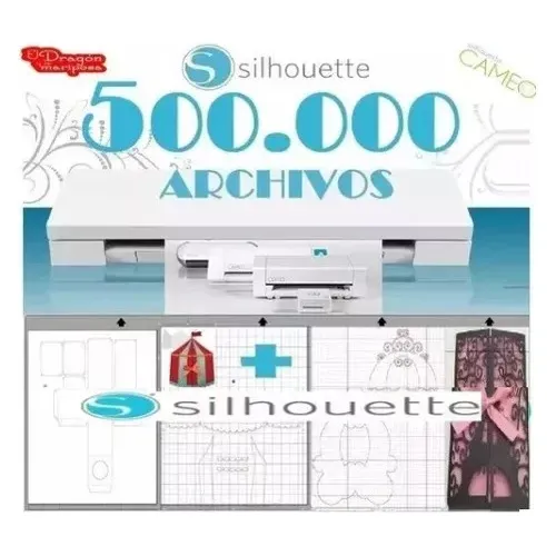 Cameo Silhouette 500.000 Archivos + Cur Studio