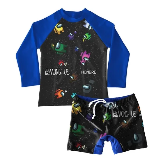 Conjunto De Traje De Baño Niño Among Us