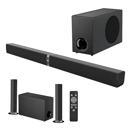 Soundbar Cowin 2020E 2.1 canais com subwoofer, 120W, para SmartTV, conexão Bluetooth/ARC/OPT/AUX