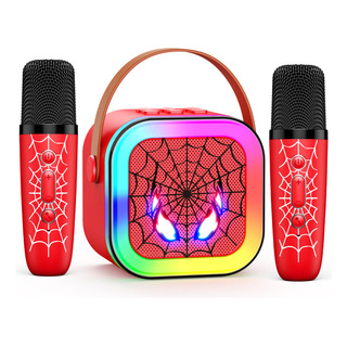 2 Microfonos Karaoke Spider Bluetooth Juguete Niños Color Rojo Presente Para Niños Y Adultos 2 Microfonos Karaoke Spider Bluetooth Juguete Niños Color Rojo Presente Para Niños Y Adultos
