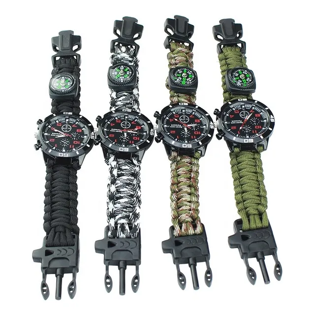 Reloj Deportivo Indestructible Supervivencia 6 En 1 Tactico