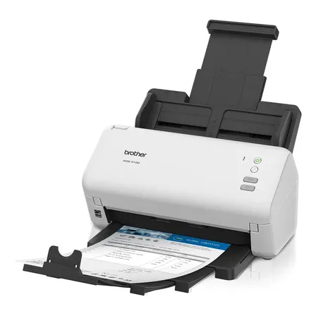 Scanner De Mesa Brother Ads-3100 Cor Branco