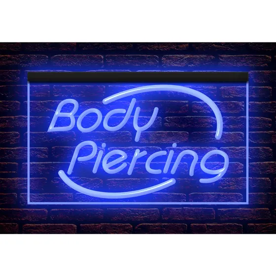 Piercing Corporal Para Centro Tienda Tatuaje Decoracion Neon