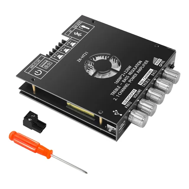 Amplificador De Audio Bluetooth Casa 2.1 Canales 2x160w+220w
