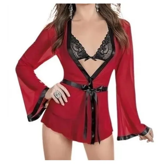 Pijama Conjunto Sexy  3 Piezas Modelo Cleo Varios Colores