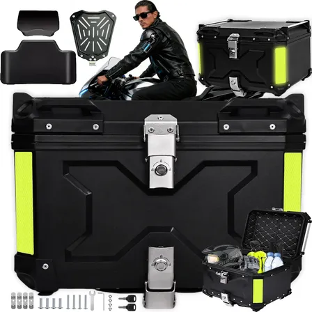 Baú Bauleto 57litros Antifurto Base Universal Todas As Motos