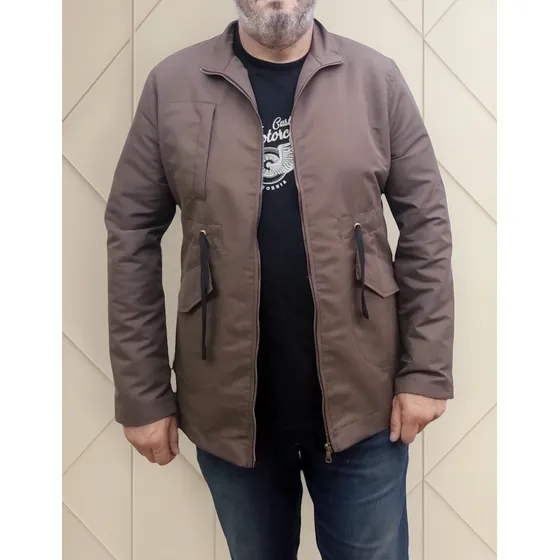 Chaqueta  Hombre Larga  Marron Oscuro