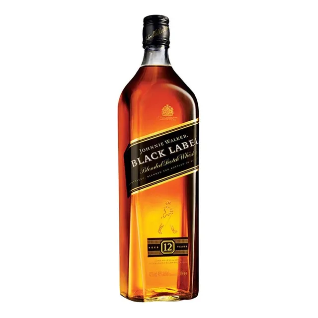 Pack De 2 Whisky Johnnie Walker Blend Black Label 1 L