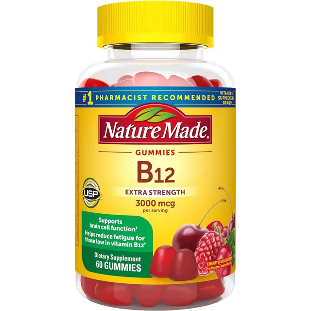Vitamina B12 3000 Mcg Nature Made 60 Gomitas