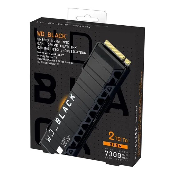M.2 Wd_black Sn850x 2tb Pci-express 4.0, 7300mb Read/write