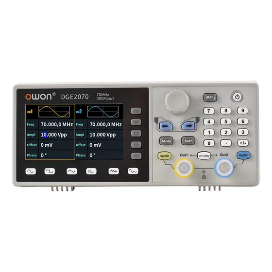 Osciloscópio Owon Dge2070 - 2 Canais 70 Mhz