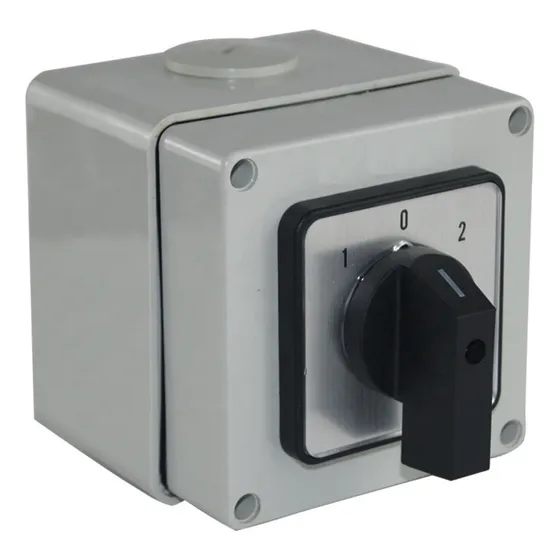 Selector Conmutador 1-0-2 Solar Dc 500v 20a 3p Con Caja Ip66